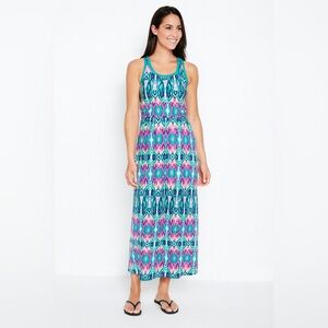 Mountain Hardwear Everyday Ikat Print Sleeveless Maxi Dress Sz Medium